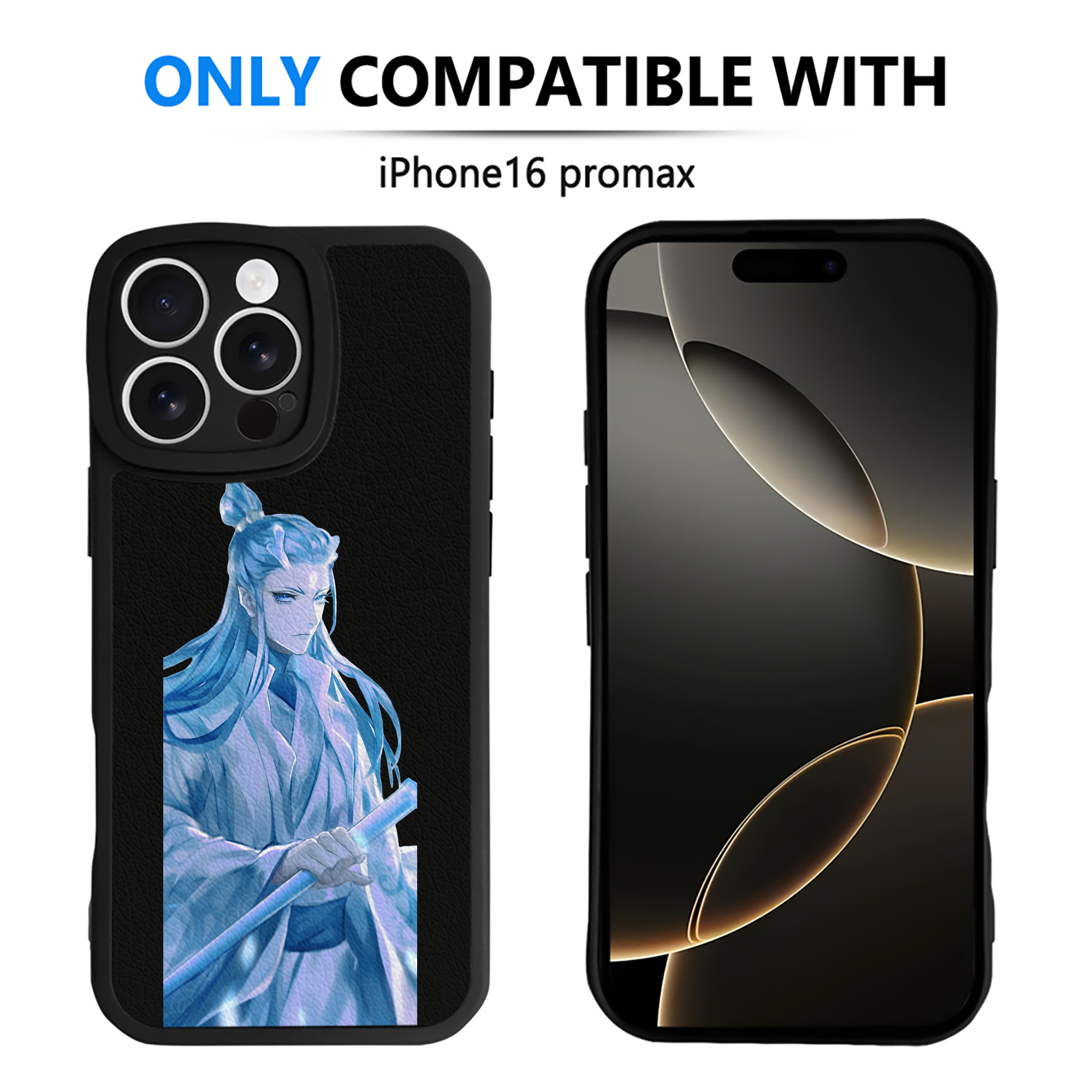 （画像用） Ne Zha 2 ナタ 魔童の大暴れ 【iPhone 16シリーズ対応】シリコンスマホケース（レザー調） 材質：シリコン